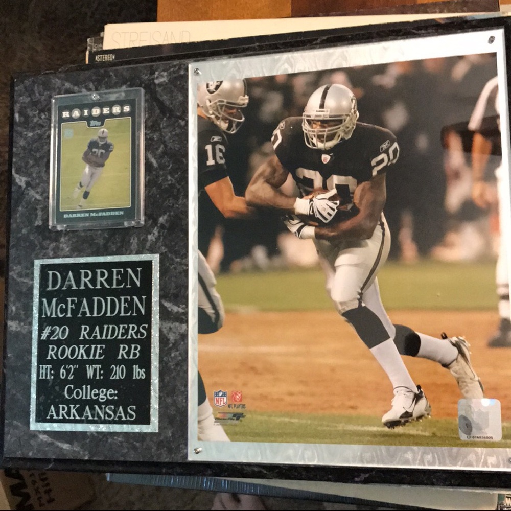 Darren McFadden NFL (Raiders) plaque